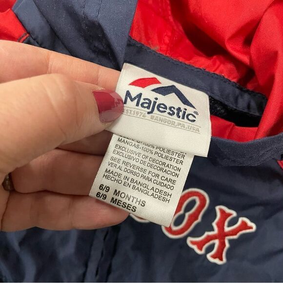 Boston Red Sox Majestic Baby Track Suit Jacket and Pants Size 6/9 Months - Picture 4 of 4